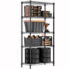 Powder-Coated: Black