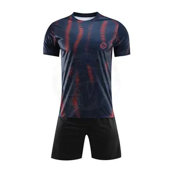 Wholesale Latest Design Soccer Jersey Uniform Sets Best Grade Custom Made Soccer Jersey Uniform