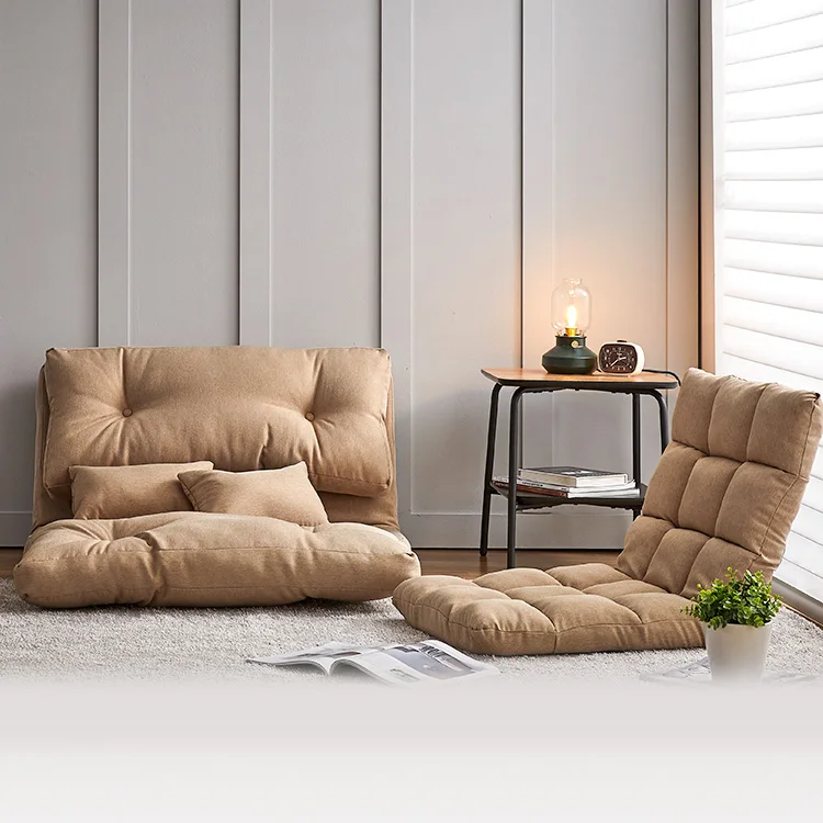 Korean Style Folding Tatami Floor Chair Single Double Seat Adjustable Convertible Sofa Beds Canape Japanese Lazy Sofa come bed Alibaba