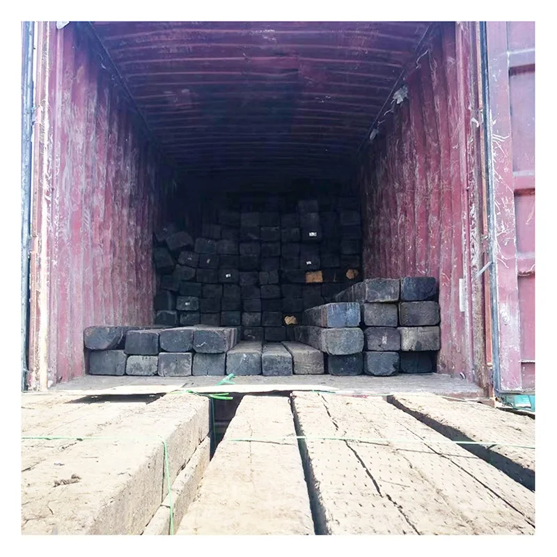 High Quality Railroad Wooden Sleeper Sawn Timber High Stability Cheep