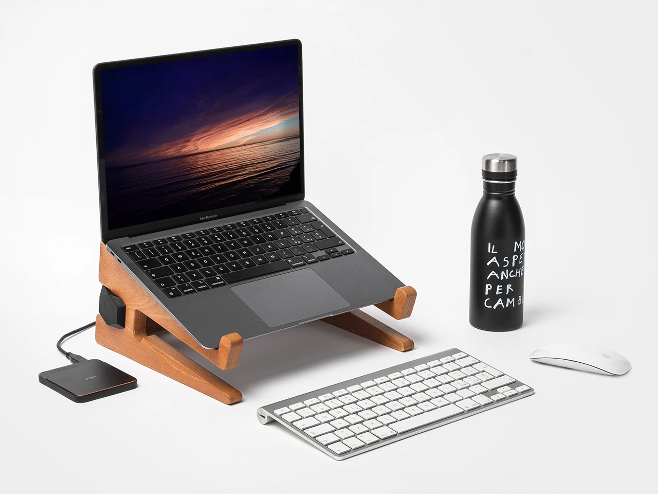 Modern Office Portable Laptop Stand Ecofriendly Natural Wood In Birch Plywood For Office Buy