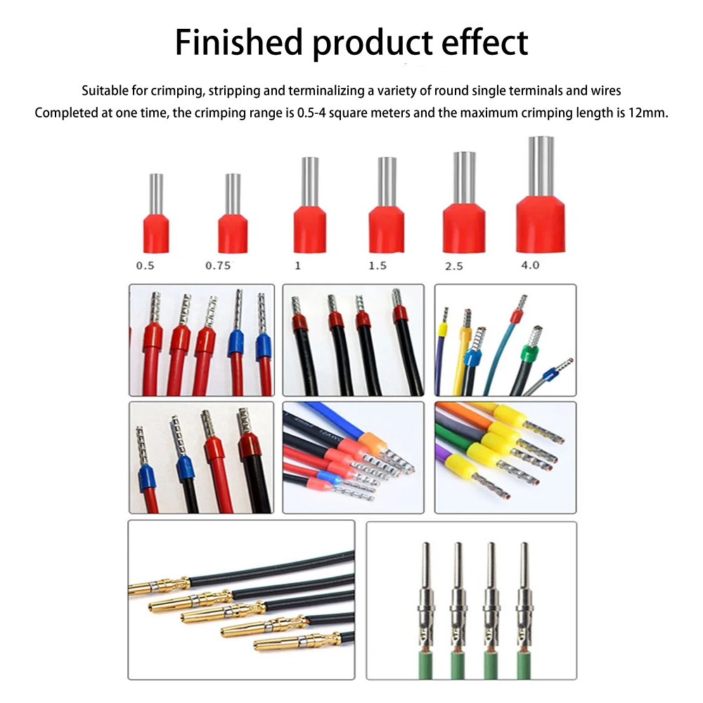 Various Tube Type Terminals Crimping Machine Round Single Grain ...