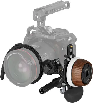SmallRig F60 Follow Focus for DSLR and Mirrorless Camera Lenses, with Non-Damping Design & Forward/Reverse Switch & A/B Stops