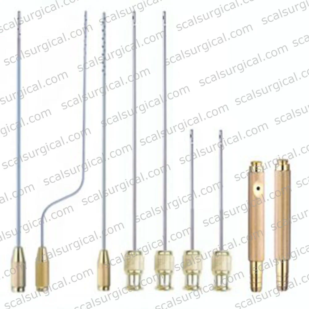 LIPOSUCTION CANNULA SET for NECK PLASTIC SURGERY LIPOSUCTION CANNULAS