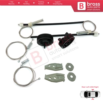 Kit Réparation Lève-vitre ARRIÈRE GAUCHE/DROITE Pour Peugeot 206 CC Cabriolet 2000-2008 - Remplacement Moteur Lève-vitre - 6