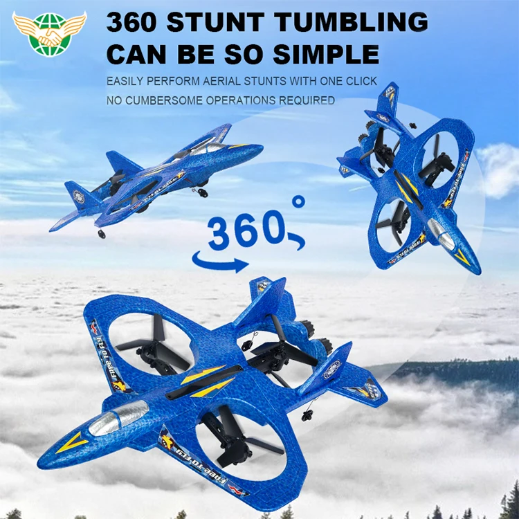 2.4G Remote Control Plane EPP Foam Fighter Toys Waterproof Glider With Camera Plane RC Airplane Kit