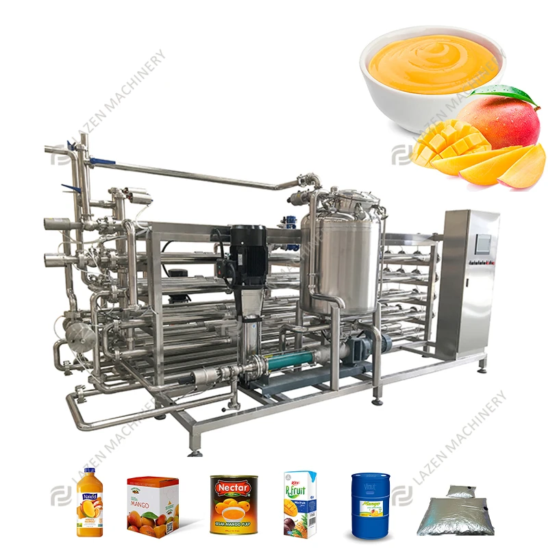 Automatic Mango Puree Processing Line mango Pulp Mango Juice Processing Machine