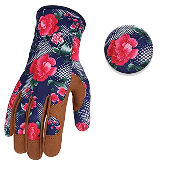 Gardening Gloves Rose Pruning Thorn Proof Safe Long Leather Gardening