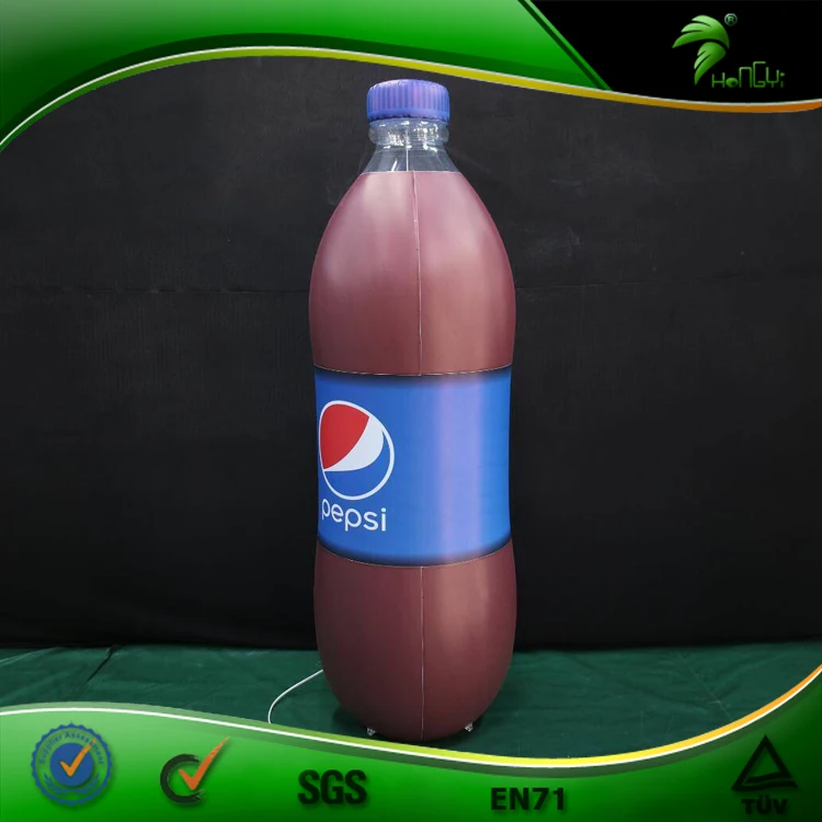 Hongyi Custom Inflatable LED Pepsi Cola Bottle  Giant  Bottle for Advertising