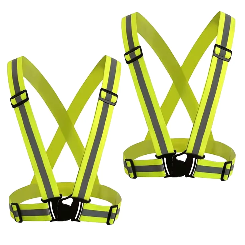 HCSP Security Jacket Construction High Visibility Pockets Reflective Safety Work Vest Led Turn signal Reflective Vest