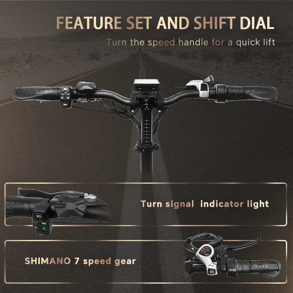 DrVetion CT20 Elektrisches Faltrad 10Ah/15Ah/20Ah 48V 750W bis zu 45km/h Geschwindigkeit
