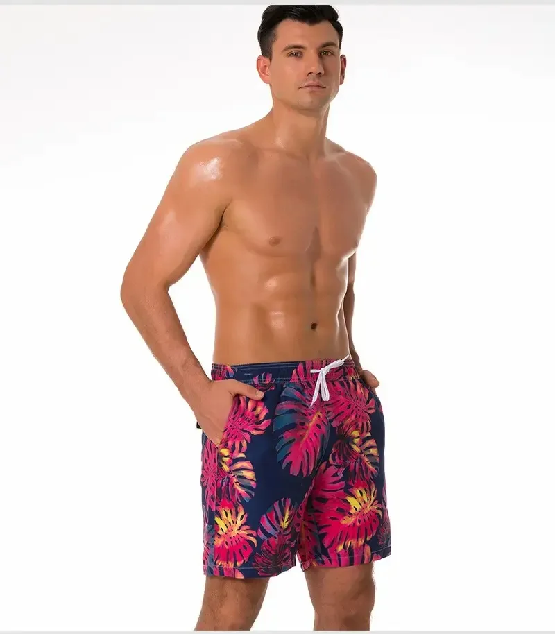 Men's Polyester Shorts Summer Quick Drying Male Swim Shorts With Liner Trunks Plus Size Shorts For Men Boardshorts503_voghion.com