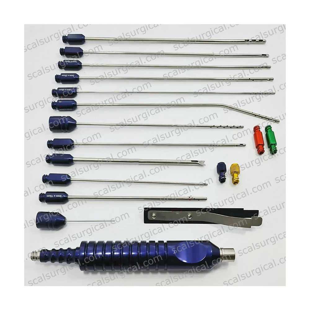 LIPOSUCTION CANNULA SET for NECK PLASTIC SURGERY LIPOSUCTION CANNULAS