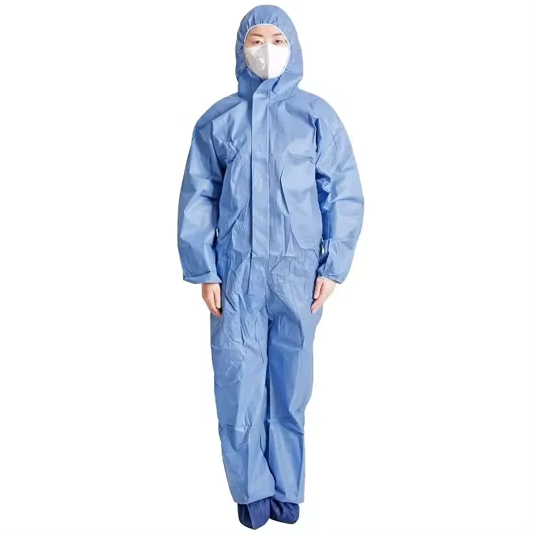 High Quality Safety Work Overalls 55gsm Sf Protection Microroporous