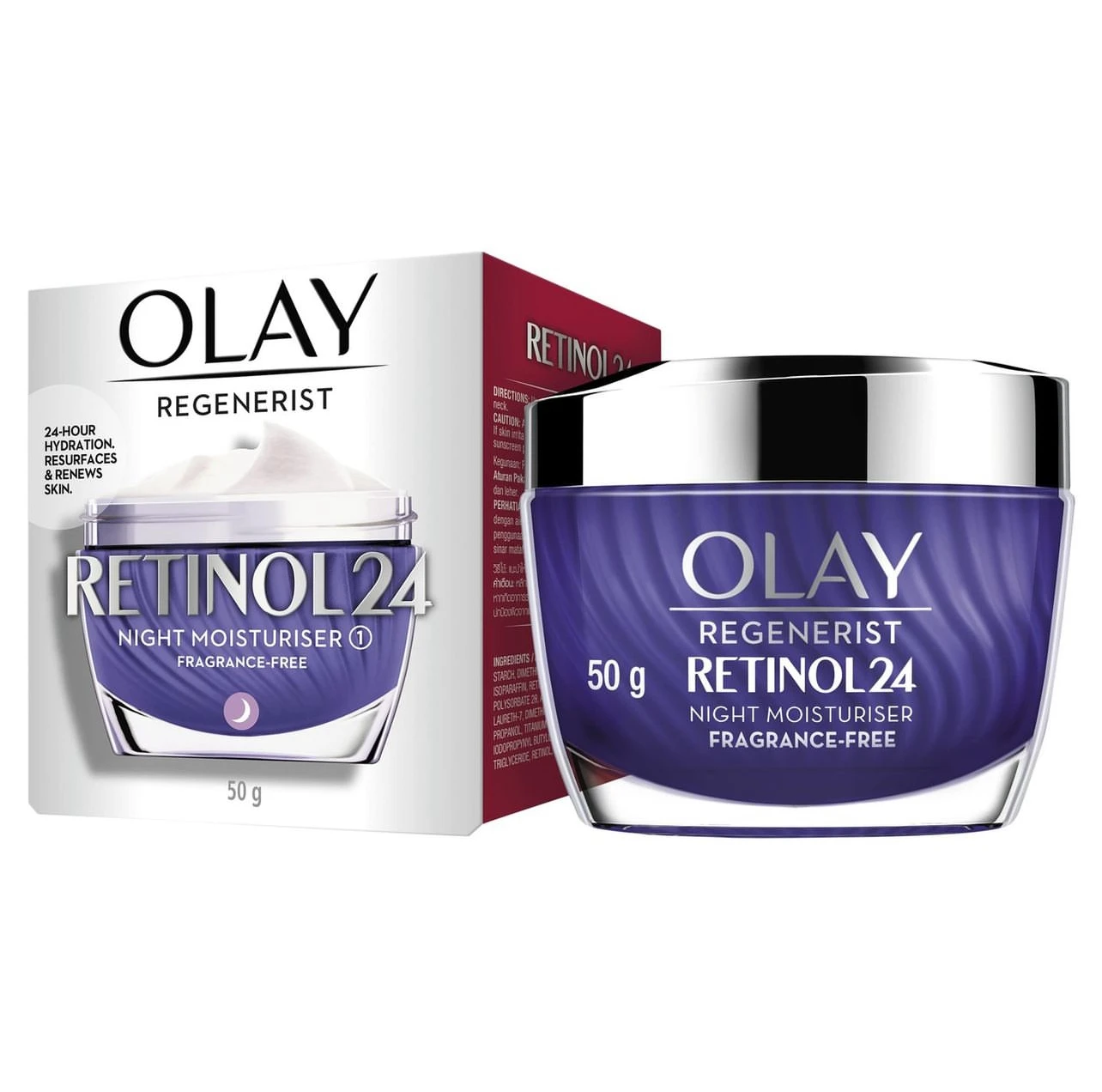 Olay Regenerist Retinol 24 + Peptide Night Face Cream 1.7 Oz