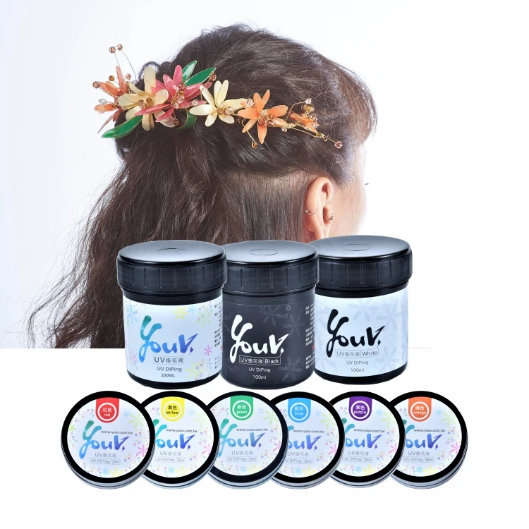 Uv Led Flower Dipping Resin Gel Art Fluid Solution For Handmade Wire