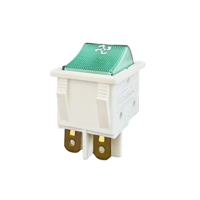 Оптовые переключатели с подсветкой-белый зеленый вентилятор