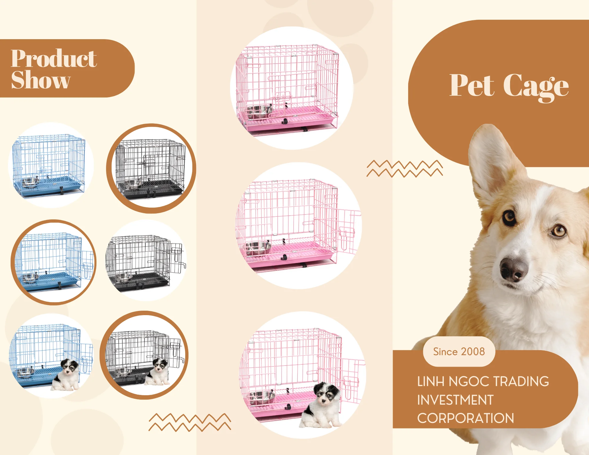 Classic Design Pet Cages For Dogs High Quality Durable Material In ...