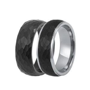 Men's Black Zirconium Ring Factory Custom Stainless Steel Mens Ring Wholesale Super Titanium Fashion Fine Jewelry Rings for Men