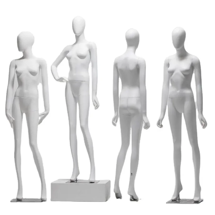 Wholesale Clothing Shop Antique Female Mannequins With Wooden Base