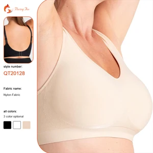 Women's No Underwire Seamless Solid Bras-Comfortable Wireless Full Cup Bralette Soft Breathable Daily Wear Undergarment