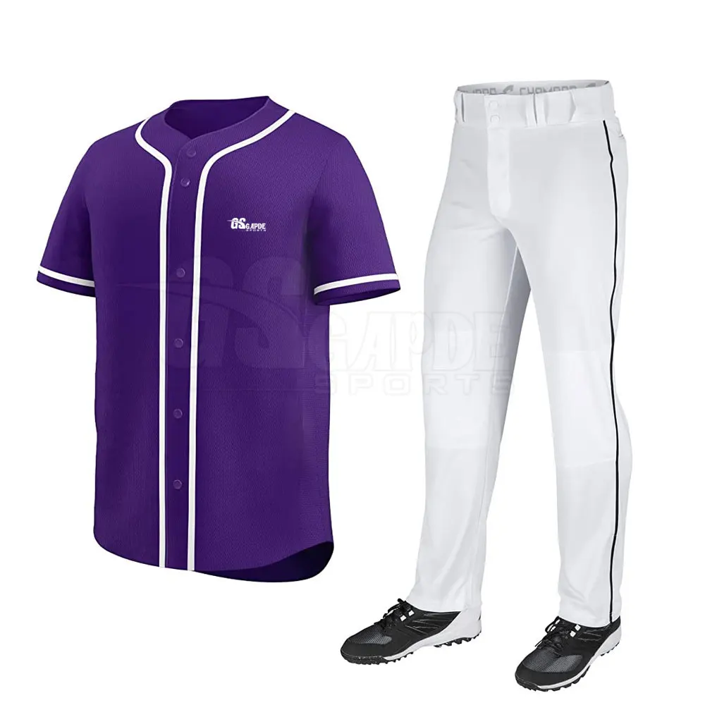 Whole Sale Price 2023 Men Custom Baseball Uniform Best Quality Low