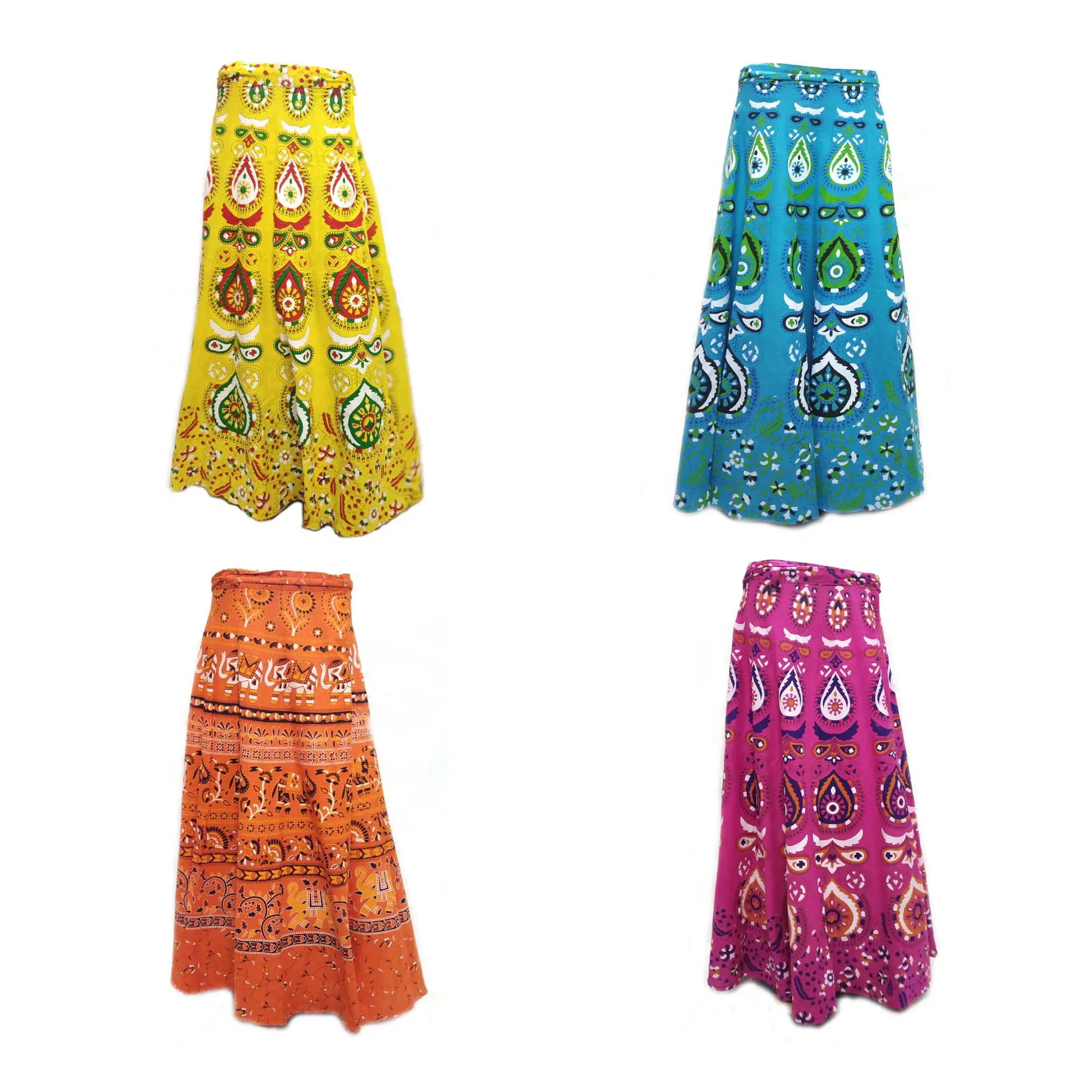 Wrap Skirt Lot - Buy Bagru Printed Magic Wrap Skirt,Cotton Wrap Around ...