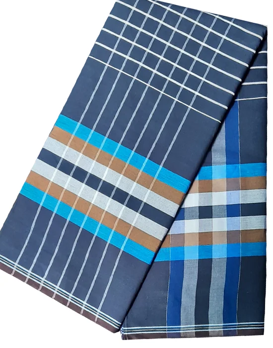 Wholesale Custom Cotton Lungi Sarong For Man Colored Checkered Pattern