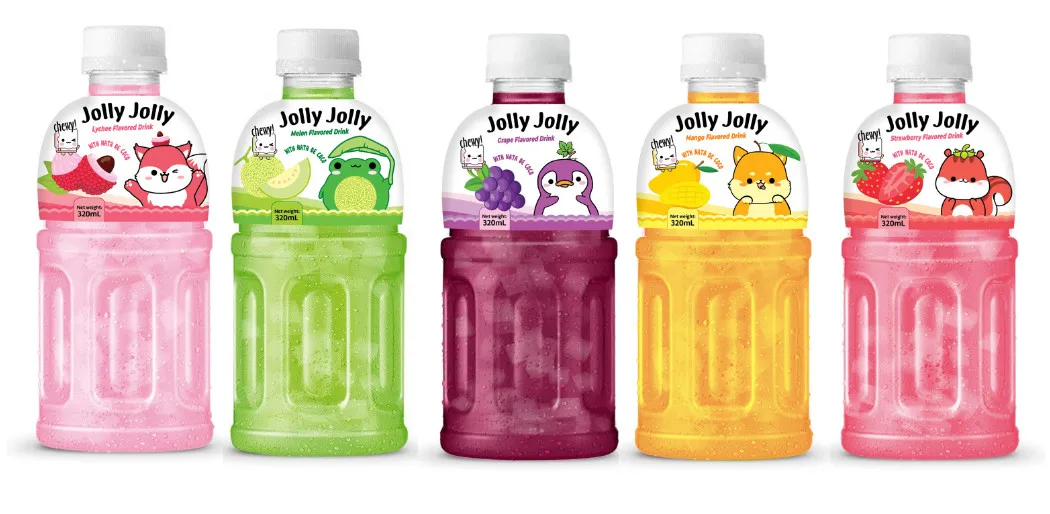 Jolly Jolly 320ML Nata De Coco Drink Private Label Flavored Fruit ...