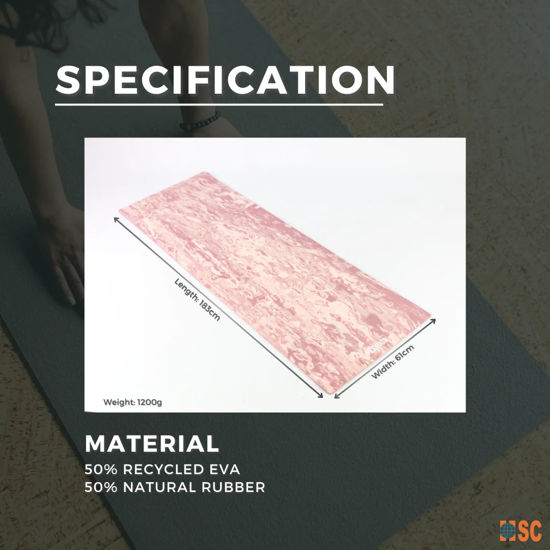 4mm Recycled Eva Natural Rubber Yoga Mat Pilates Mat Fitness Mat Customized Odm Buy 4mm Yoga