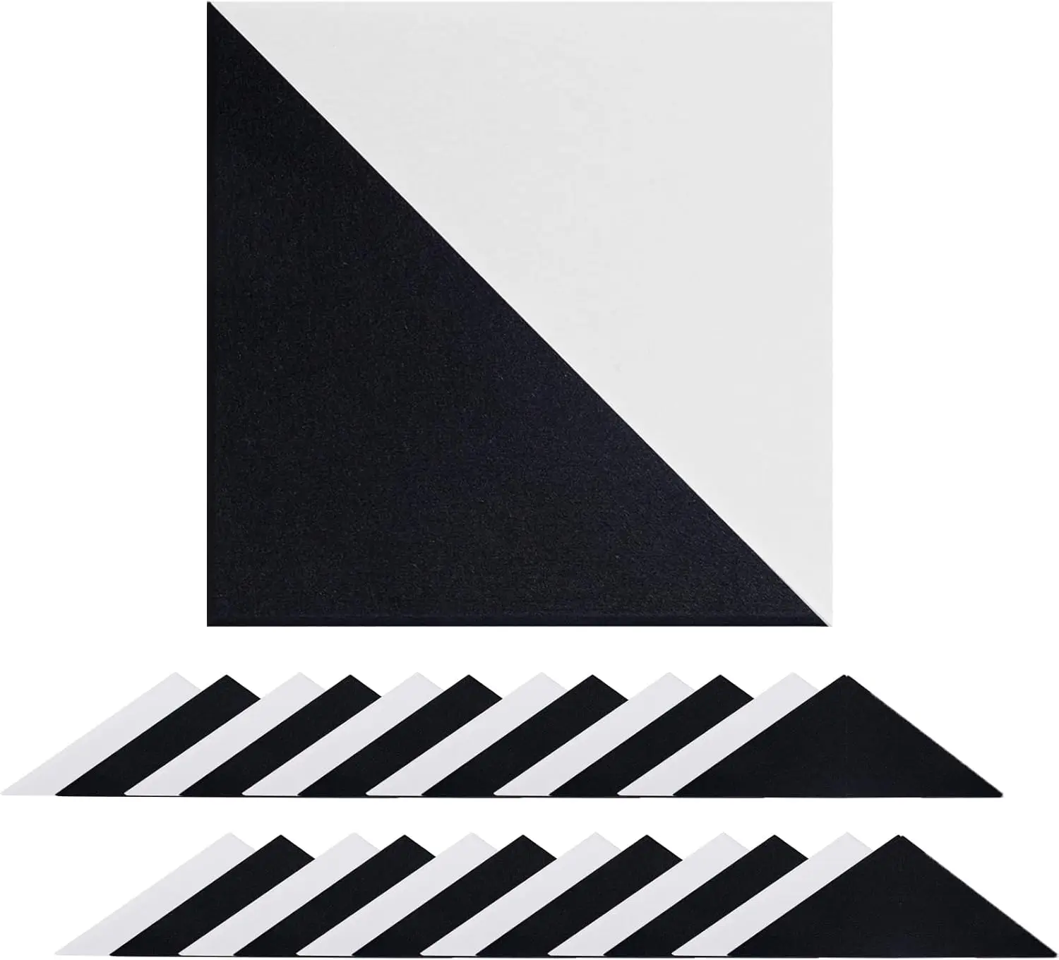 Acoustic Panels Self-Adhesive Soundproof High Density Pet Felt Acoustic Panel 12\"x12\"x0.4\" Square Panels for Home Office factory