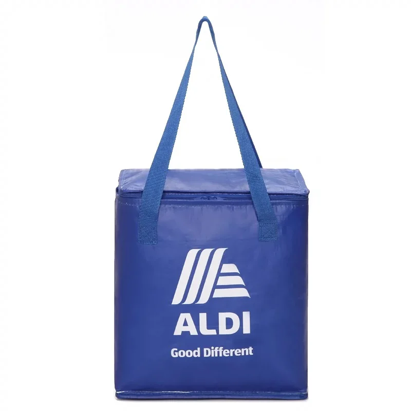 ALDI supermarket customized logo brand Insulated Cooler Bags insulated supermarket bag Insulated Shopping Bags for food Alibaba