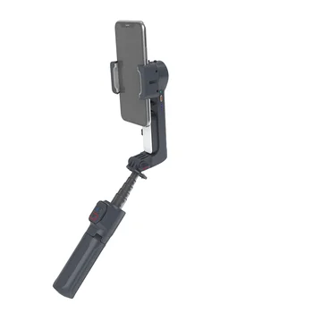 A10 Handheld Mobile Phone Gimbal Stabilizer with LED Fill Light Portable 2-axis Extension Rod Gimbal Selfie Stick Tripod detail image
