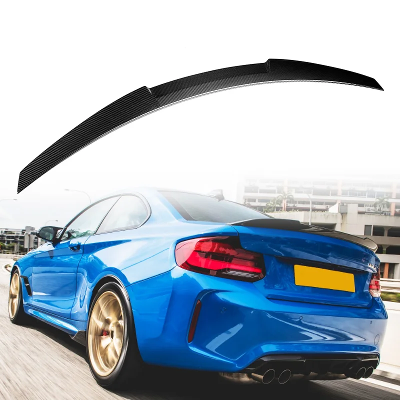 OEM Car Parts M4 Type Rear Trunk Spoiler Carbon Fiber Wing For BMW M2 F87 F22 Coupe