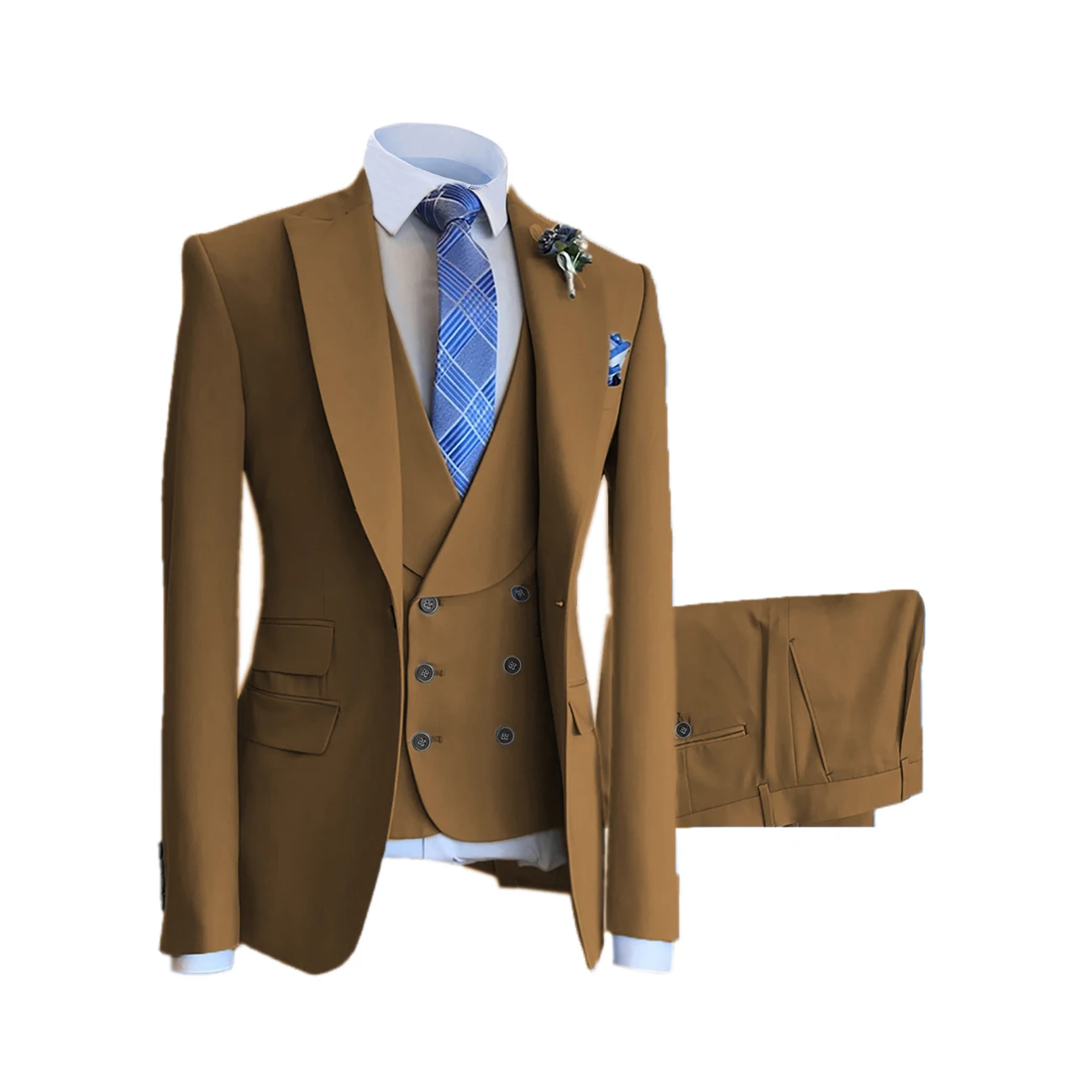 Men 3 Piece Coat Pant Designs Wedding Custom Men Blazer With High