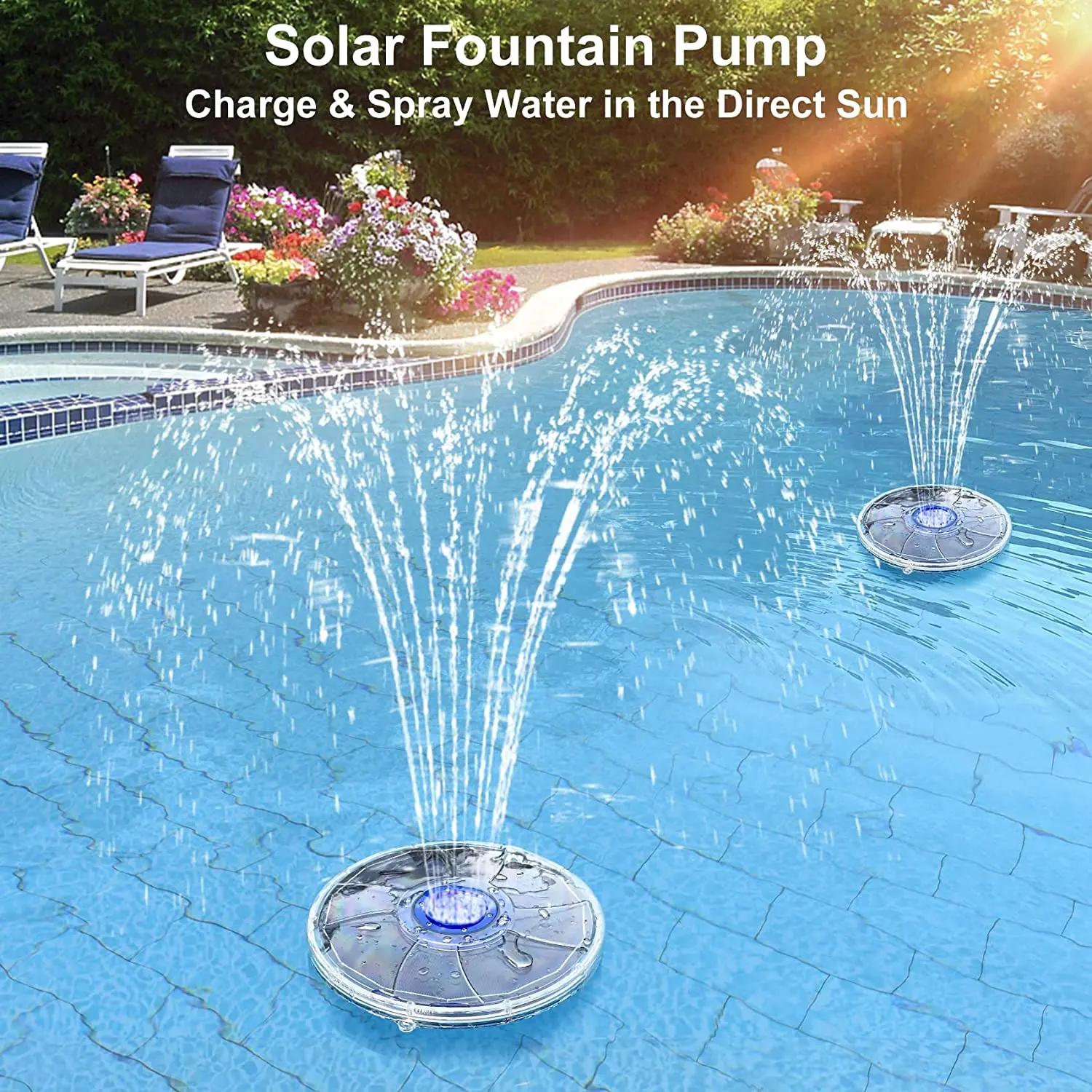 Newest Floating Solar Pool Water Fountain Outdoor Garden Decoration With Underwater Lights Buy