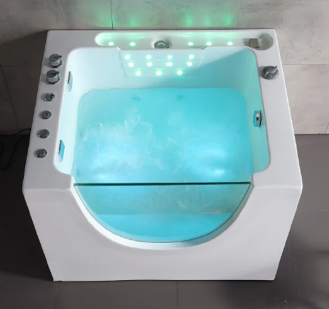 Indoor Whirlpool Massage 1 Piece Standing Spa Bath Tub For Kids Thermostatic Toddler Bathtub