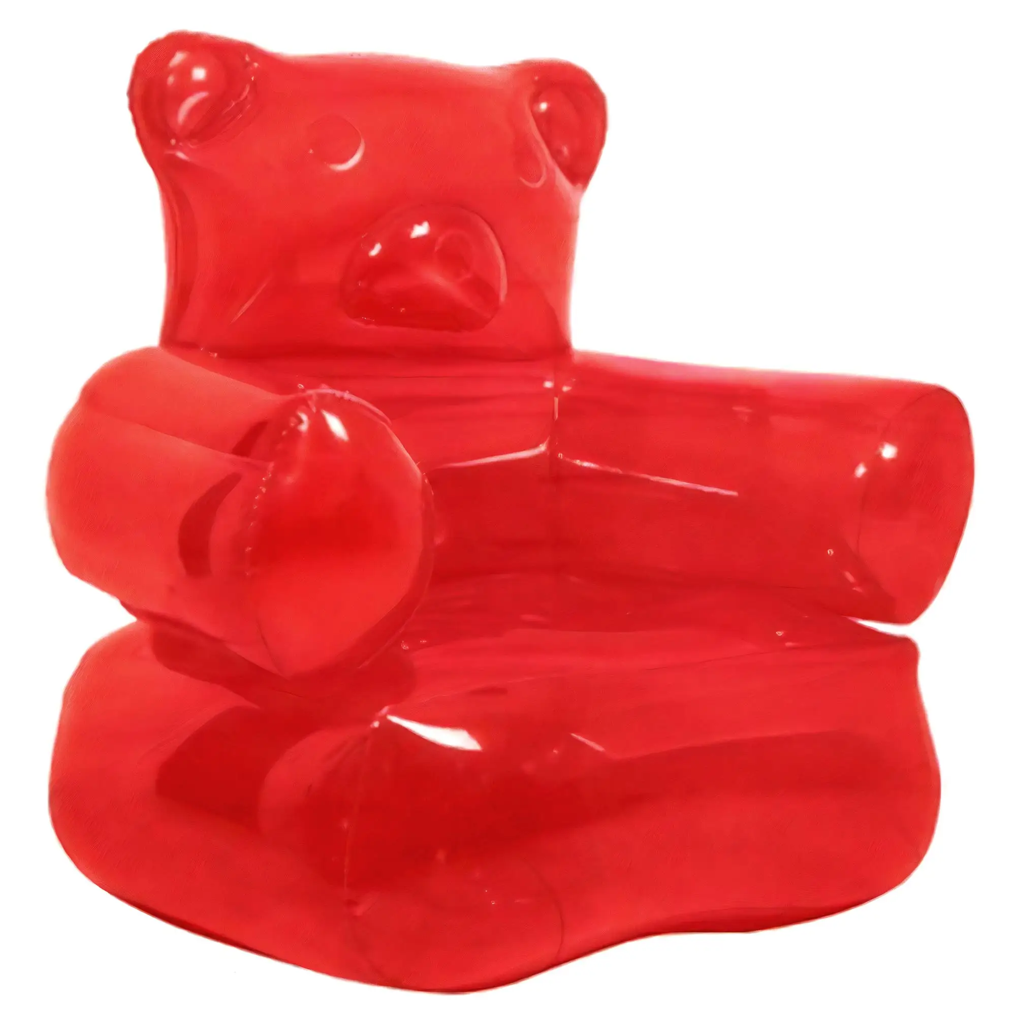 Factory Customized PVC Inflatable Gummy Bear Sofa Chair for Kids Modern Foldable Design for Bedroom Use
