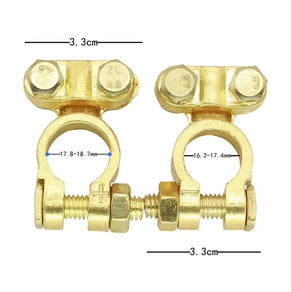 Battery Terminal Connector Heavy Duty Brass Battery Terminal Clamp for ...