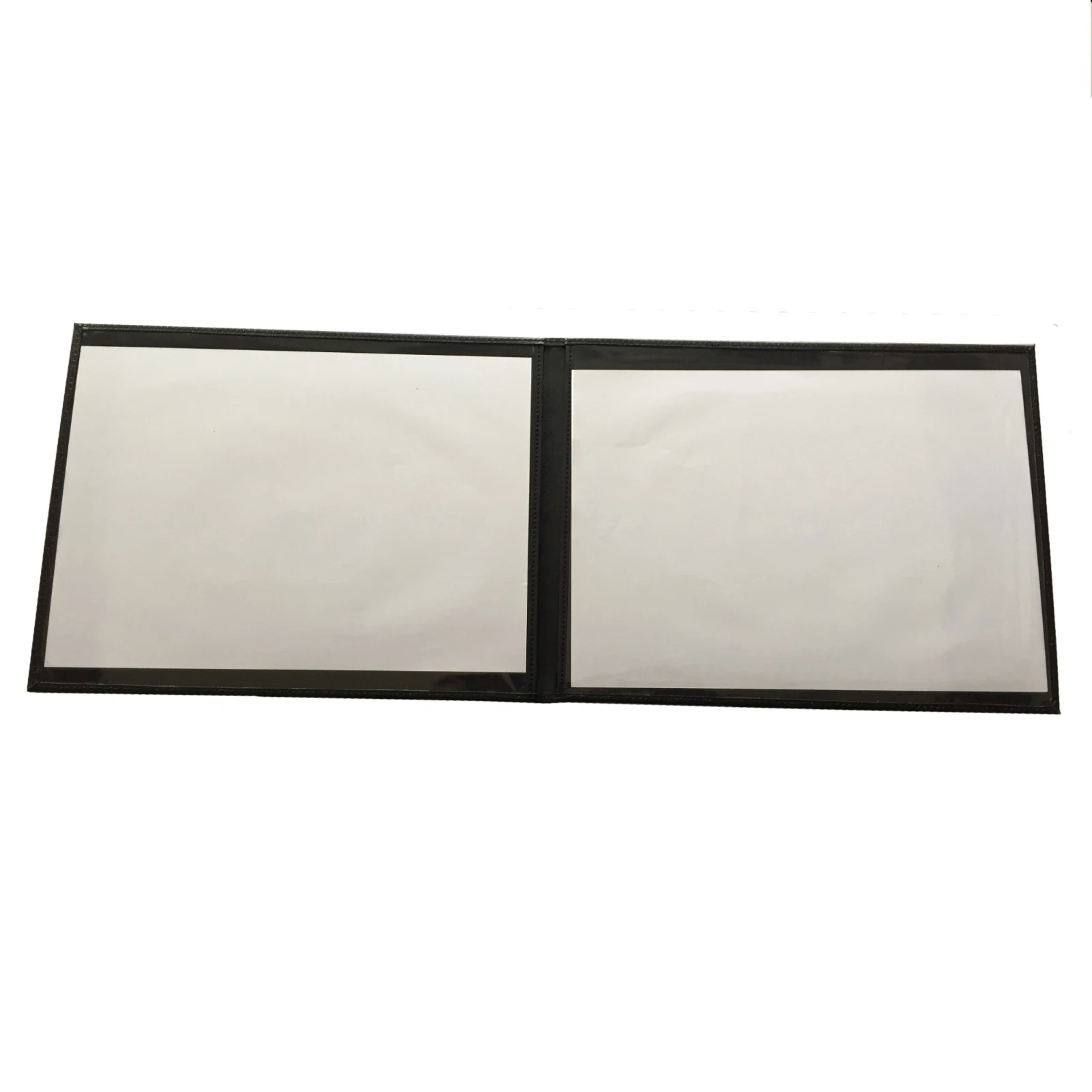 Cheap Two Side Certificate Book Fold Cover / New Style Leather Cover for School Colleges Certificate Holder Design