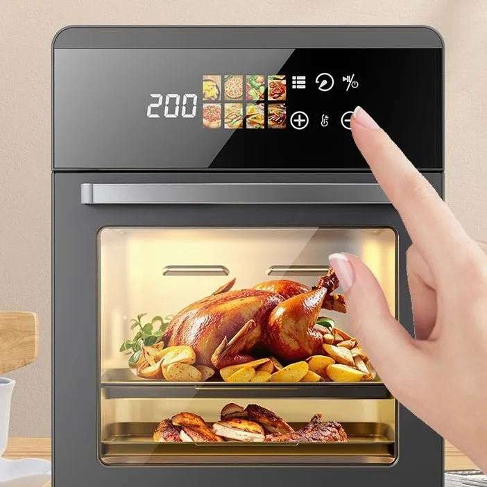 Intelligent Electric Air Fryer Oven Touch Screen 4.1-5L Capacity 10 Cooking Functions Energy Efficient Stainless Steel Easy