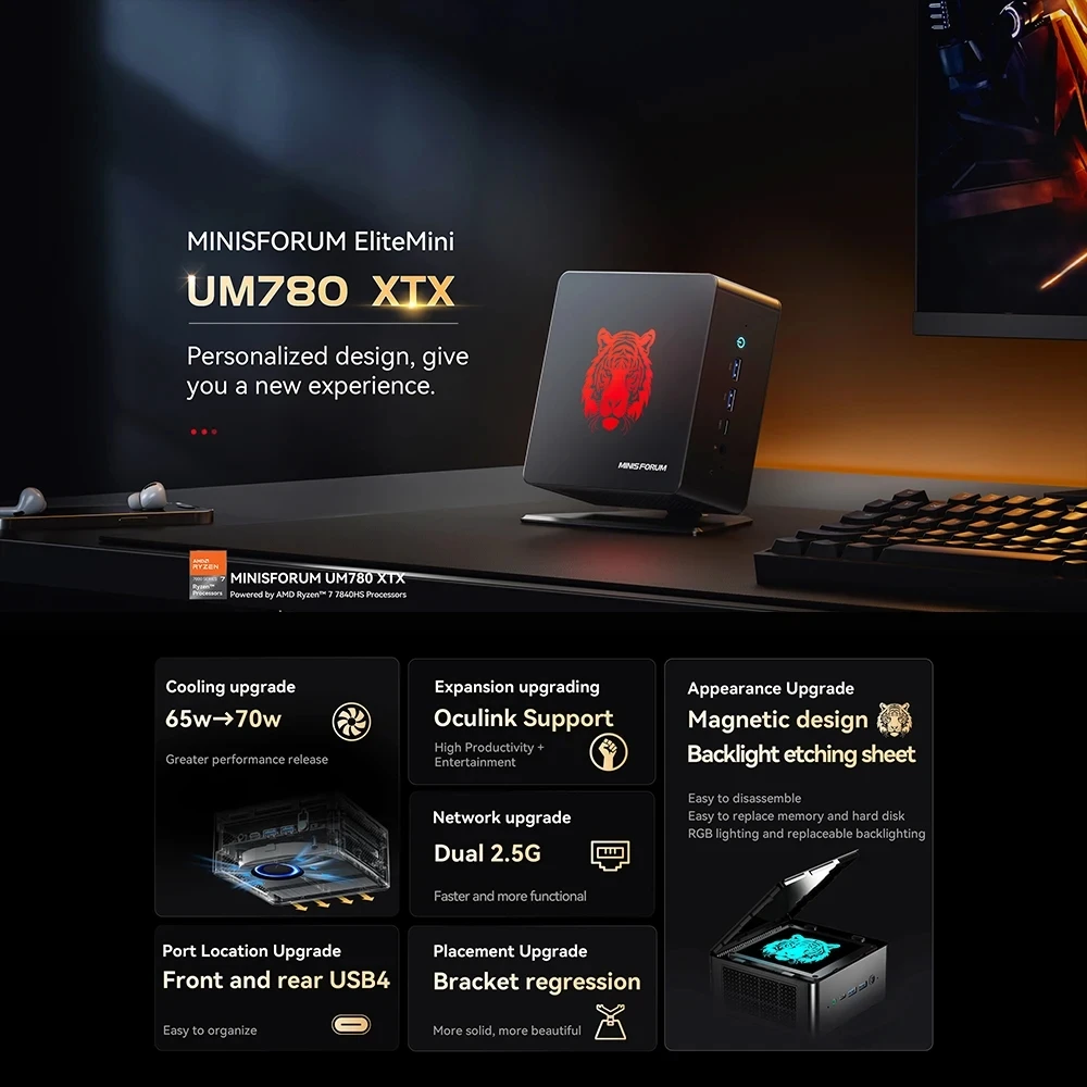 MINISFORUM UM780 XTX - Ultimate Mini PC for Business & Gaming