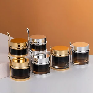 Empty 80g 50g 30g Frosted Wide Mouth Cosmetic Body Scrub Butter Glass Jars Cream Containers Packaging with Spatula