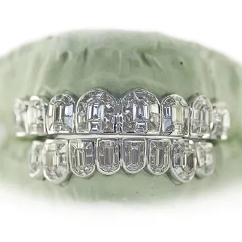 Embreld 10k Solid Gold Teeth Grill Diamond Moissanite Grillz Provence ...