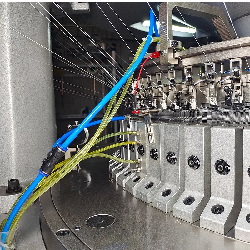 SINOEASTEC Fabric Knitting Machine For T-shirt And Cotton Flecce Three Yarn Fleece) Circular Tube 3 Thread Fleece