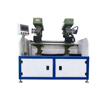 ODM OEM High accuracy of center holes Dual Twin Double head cnc driller two platforms CNC drilling machine for metal