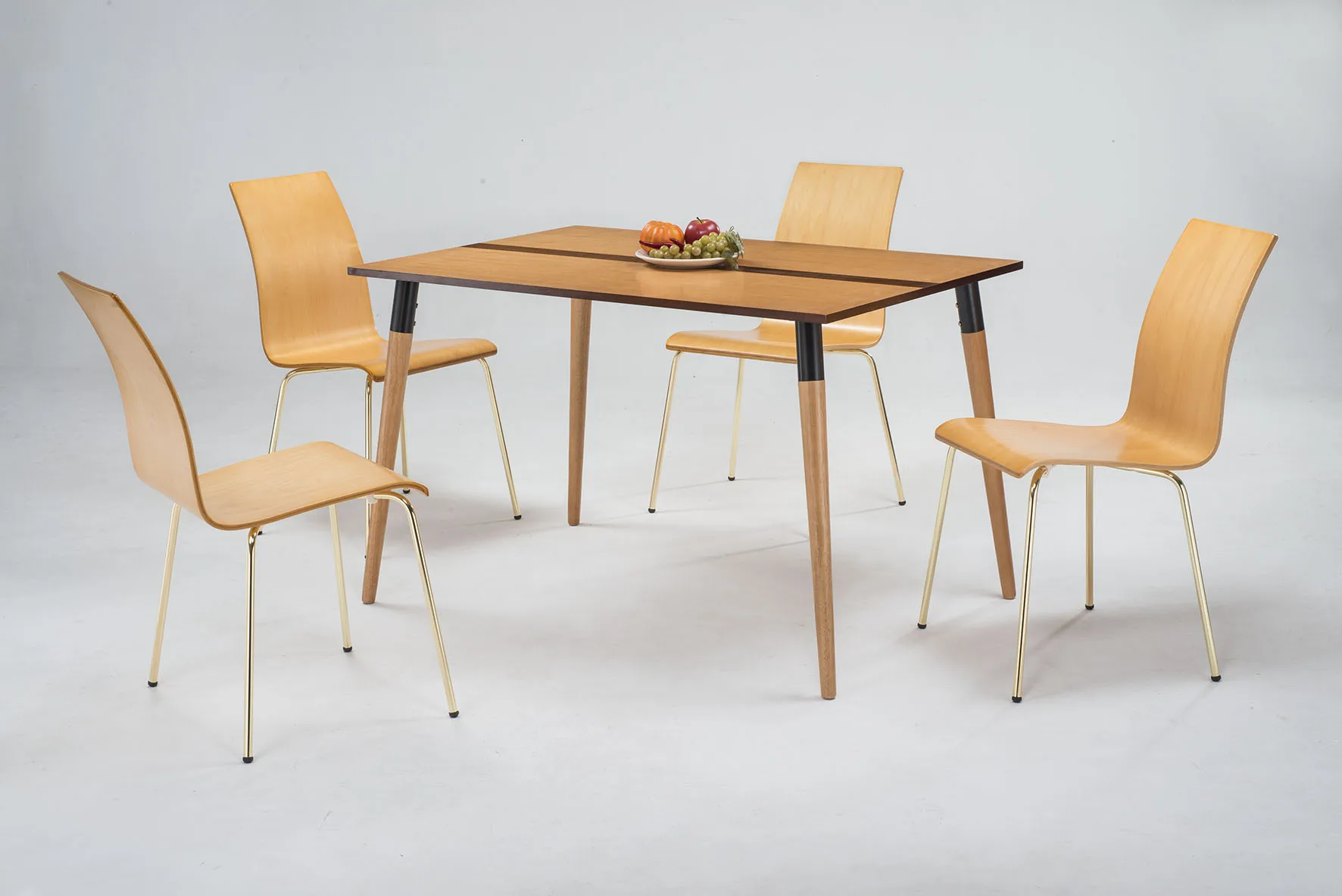 Table Chair Simple Local Modern Design Plywood Dinning Table Chair Simple Restaurant Furniture ...