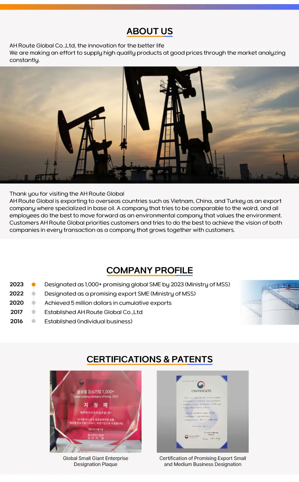 Petrochemical Industry High Quality Sn250 Korea Origin Base Oil