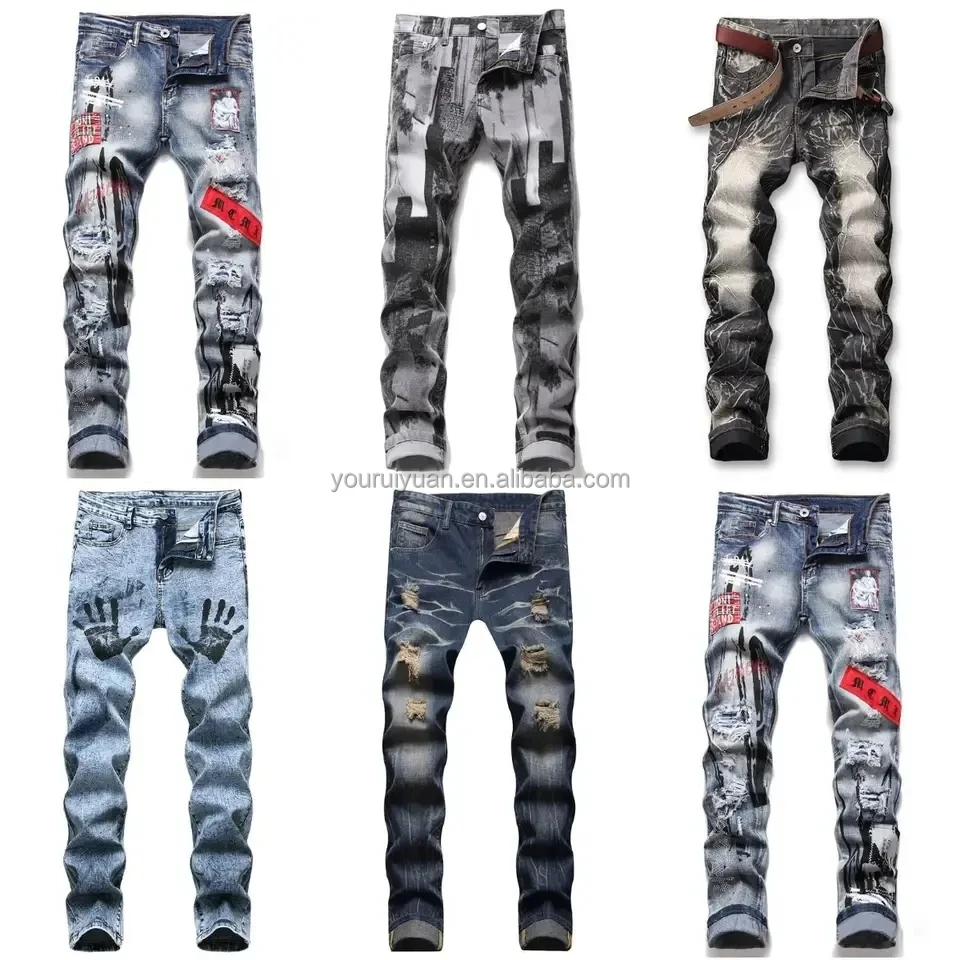 2023 Men's Ultra-thin Jeans Suitable For Trendy Street Wear,Customized ...
