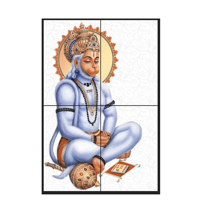 Golden Buddha Digital Picture Print Ceramic Semi Porcelain Wall Tiles for Pooja Room and Temple ceramic tiles for wall